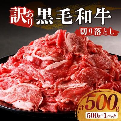 ふるさと納税 都農町 [訳あり]黒毛和牛 切り落とし(計500g)[T025-0375](都農町)