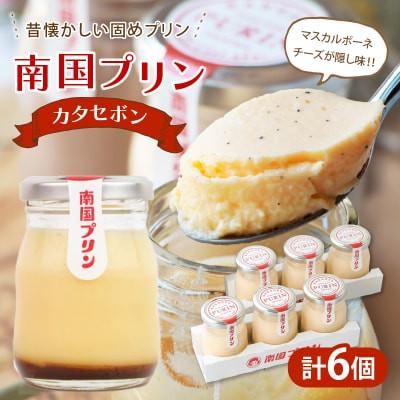 ふるさと納税 都農町 南国プリン「カタセボン(レトロプリン)」計6個 スイーツ[T038-0025]
