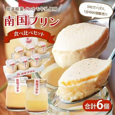 ふるさと納税 都農町 南国プリン食べ比べセット(合計6個) スイーツ[T038-0085]