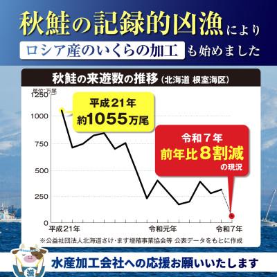 ふるさと納税 別海町 贅沢いくら丼 3杯分 鮭いくら醤油漬け250gパックの画像
