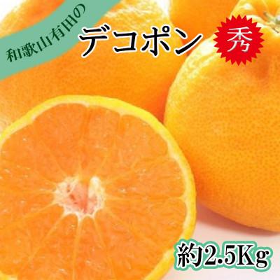 ふるさと納税 和歌山市 [秀品]和歌山有田のデコポン!約2.5kg ギフトにも!
