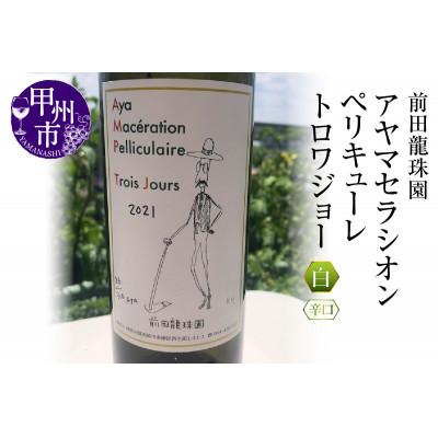 ふるさと納税 甲州市 [至高の深み]古樹甲州白ワイン アヤマセラシオンペリキューレトロワジョー(MRF)B19-830