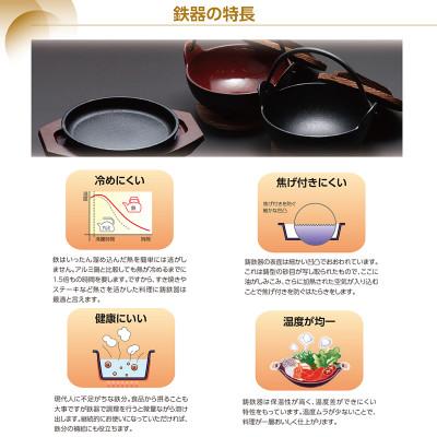 ふるさと納税 桑名市 トキワ鉄器 ステーキ皿&ハンドル付き(木台)IH対応