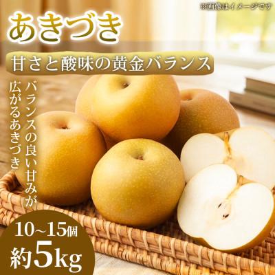 ふるさと納税 錦町 [甘さと酸味の黄金バランス]熊本県産 あきづき 10~15個(約5kg)1箱
