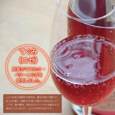 ふるさと納税 京丹波町 丹波ワイン 酸化防止剤無添加スパークリング てぐみ ロゼ・白セット |  | 03