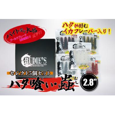 ふるさと納税 飯塚市 RUDIE'Sのハタ喰い・蟲 2.8inch セレクト5個セット