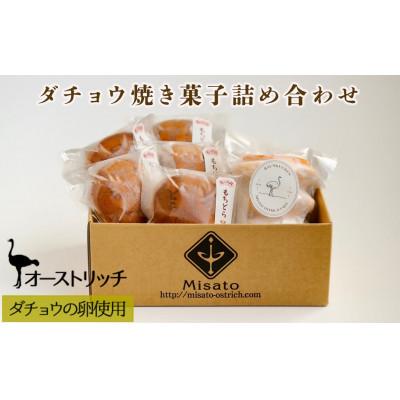 ふるさと納税 美里町 ダチョウ焼き菓子詰め合わせ◆ダチョウ卵スイーツ◆しっとり触感(バームクーヘン1個、もちどら5個)