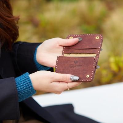 ふるさと納税 豊岡市 豊岡財布 haaki Leather コインパース HLW304 チョコラート