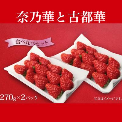 ふるさと納税 奈良市 [2027年1月より順次発送]奈乃華・古都華 食べ比べセット 萩原いちご農園