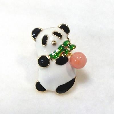 ふるさと納税 伊勢市 珊瑚ピンブローチ・パンダ(深海珊瑚)2117