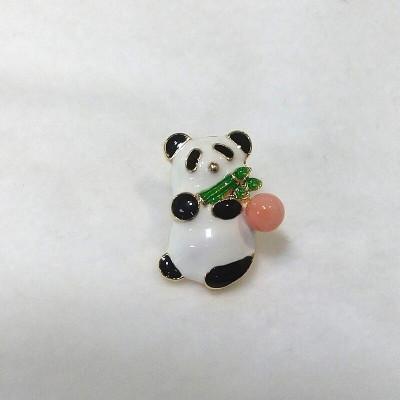 ふるさと納税 伊勢市 珊瑚ピンブローチ・パンダ(深海珊瑚)2117_1