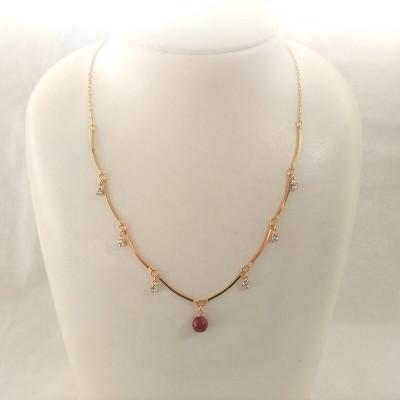 ふるさと納税 伊勢市 珊瑚キラキラネックレス・G(アフリカ珊瑚)2120