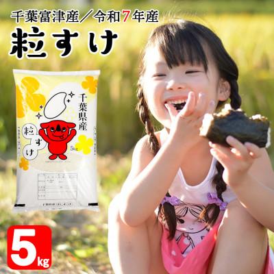 ふるさと納税 富津市 令和7年産 千葉富津産「粒すけ」5kg 精米 かじや米店 BV-85r7b