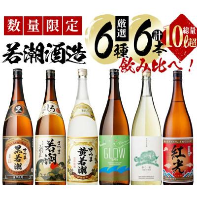 ふるさと納税 志布志市 まるごと若潮酒造(1800ml×6本)セット 白若潮 黒若潮 黄若潮 紅光 歩く一日 GLOW