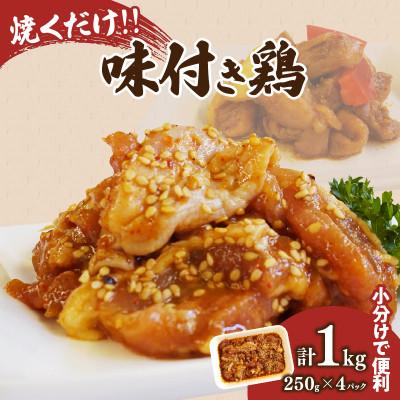 ふるさと納税 都農町 焼くだけ!!味付き鶏(計1kg)[T006-0085](都農町)