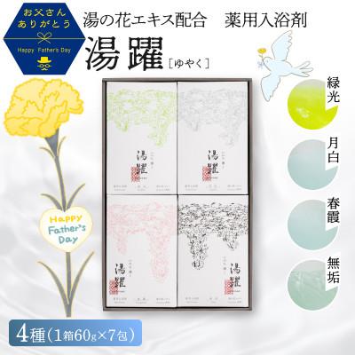 ふるさと納税 別府市 [先行予約:6/21 父の日ギフト]化粧箱 別府温泉湯の花エキス配合 薬用入浴剤 「湯躍」