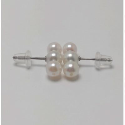 ふるさと納税 伊勢市 アコヤ真珠 4.5m/m UP ピアス 純チタン 2128 |  | 02