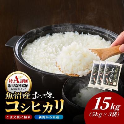 ふるさと納税 小千谷市 令和7年産 新潟県 魚沼産 コシヒカリ 精米 15kg お申込み後に精米 おぢや米