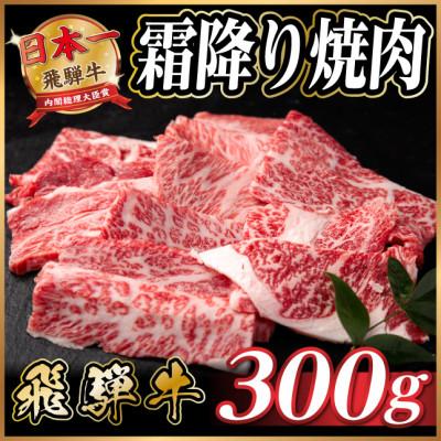 ふるさと納税 羽島市 飛騨牛 霜降り焼肉 約300g 黒毛和牛 BBQ用