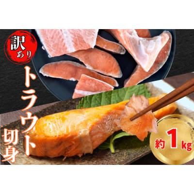 ふるさと納税 銚子市 [訳あり]極厚 塩トラウトサーモン 1kg