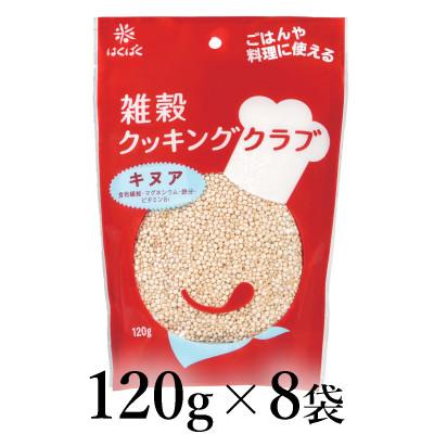 ふるさと納税 南アルプス市 はくばく 雑穀クッキングクラブ キヌア 120g×8袋