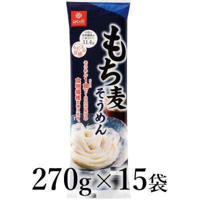ふるさと納税 南アルプス市 はくばく もち麦そうめん 270g×15袋