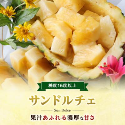 ふるさと納税 今帰仁村 【2027年8月上旬から順次発送】今帰仁村パイン産地協議会 サンドルチェ2.0kg(2〜3玉) |  | 01