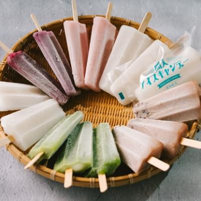 ふるさと納税 京丹後市 間人アイスキャンデーバラエティセット 6種類(ミルク、あずき、抹茶、いちご、ブルーベリー、塩)