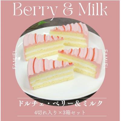 ふるさと納税 横須賀市 「ドルチェケーキ・ベリー&amp;ミルク」 計12個(4個入×3箱)