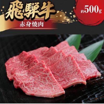 ふるさと納税 瑞穂市 飛騨牛 赤身焼肉 約500g