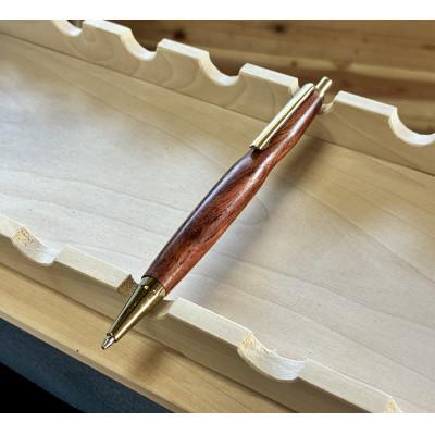 ふるさと納税 豊川市 [カリン・ゴールド]自分だけの木目で未来を描く「木軸シャープペン」