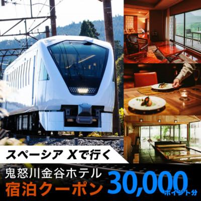 ふるさと納税 日光市 スペーシア Xで行く、鬼怒川金谷ホテル宿泊クーポン 30,000ポイント分