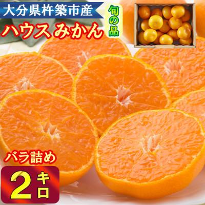 ふるさと納税 杵築市 冷やしてひんやり! 甘さ広がるハウスミカン! 約2kg入り (バラ詰め)