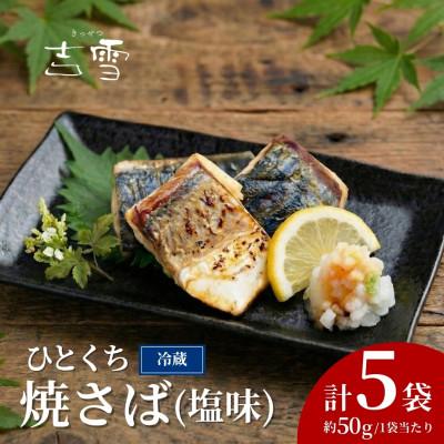 ふるさと納税 小千谷市 ひとくち焼さば (塩味) 合計250g (約50g×5袋) 個包装・真空パック