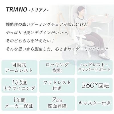 ふるさと納税 小野市 ゲーミングチェア　TRIANO(トリアノ)【ミルクグレージュ】 |  | 02