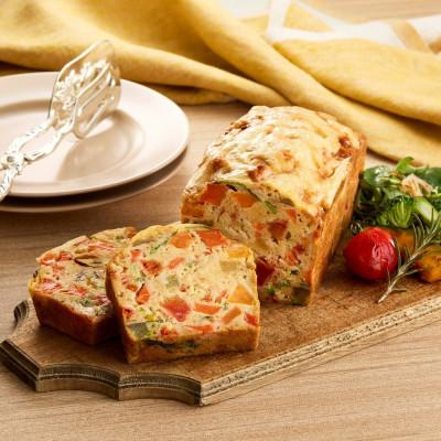 ふるさと納税 京丹後市 やさいたっぷりケーク・サレ(550g×3本) 簡易包装 米粉と野菜で作ったグルテンフリーの塩ケーキ