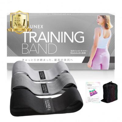 ふるさと納税 寝屋川市 LUNEX 高耐久メッシュ採用トレーニングバンド 説明書&amp;動画付き ブラック/グレー/ライトグレー