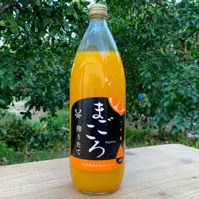 ふるさと納税 印南町 [まごころ搾りたて]有田みかん100%ジュース 1000ml 1本