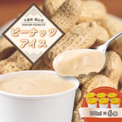 ふるさと納税 館山市 木村ピーナッツの濃厚ピーナッツアイス(6個)