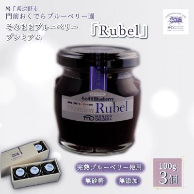 ふるさと納税 遠野市 そのままブルーベリー プレミアム「Rubel」100g×3個セット