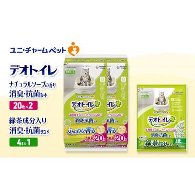 ふるさと納税 名張市 デオトイレ 消臭・抗菌SナチュラルS20枚×2袋 緑茶入り消臭サンド 4L×1袋