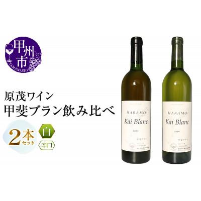 ふるさと納税 甲州市 原茂ワイン 甲斐ブラン飲み比べ2本セット