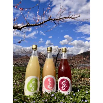 ふるさと納税 甲州市 [農家直送]「ももも・すももも・ららら」 飲む果実3種セット 720ml×3