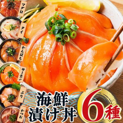 ふるさと納税 門川町 [お試しサイズ]海鮮 お魚漬け丼 食べ比べセット(6種)(門川町)