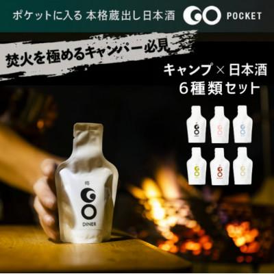 ふるさと納税 津南町 野遊び用日本酒「GO POCKET」全6種セット(6パック)