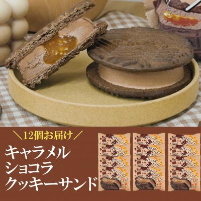 ふるさと納税 矢巾町 フタバ食品 キャラメルショコラクッキーサンド 12個