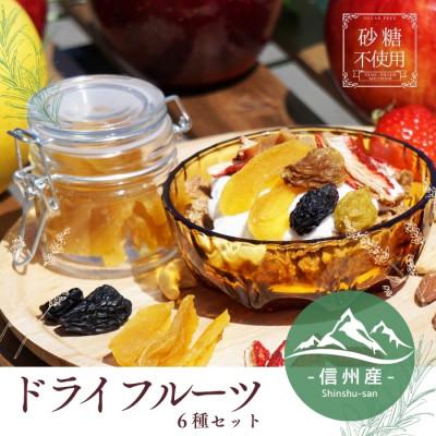 ふるさと納税 長野県 【信州産】　ドライフルーツ　6種詰め合わせセット | 