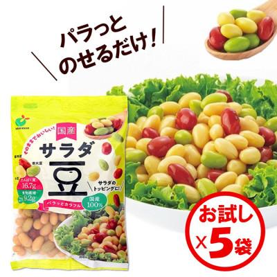 ふるさと納税 射水市 「パラっとカラフル 国産 サラダ豆 120g」×5袋