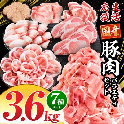 ふるさと納税 宮崎市 豚肉バラエティセット3.6kg(宮崎市)