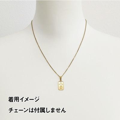 ふるさと納税 南アルプス市 純金製(K24) スクエアペンダント |  | 02